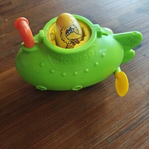 1983 Sesame Street Weebles TUB SUB with BIG BIRD Weeble‎ Hasbro Preschool